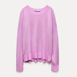 Zara shimmery rhinestone sweater, lilac